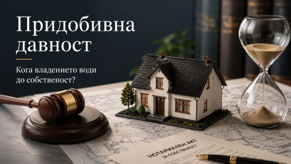 Банер за придобивна давност върху недвижим имот.